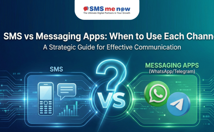 SMS vs. Messaging Apps (WhatsApp/Telegram): When to Use Each Channel