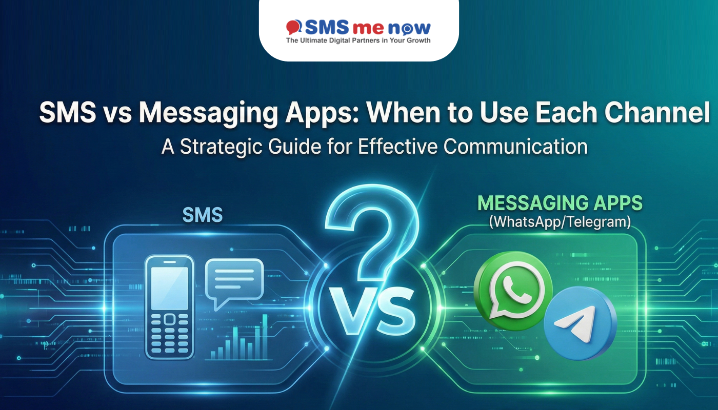 SMS vs. Messaging Apps (WhatsApp/Telegram): When to Use Each Channel
