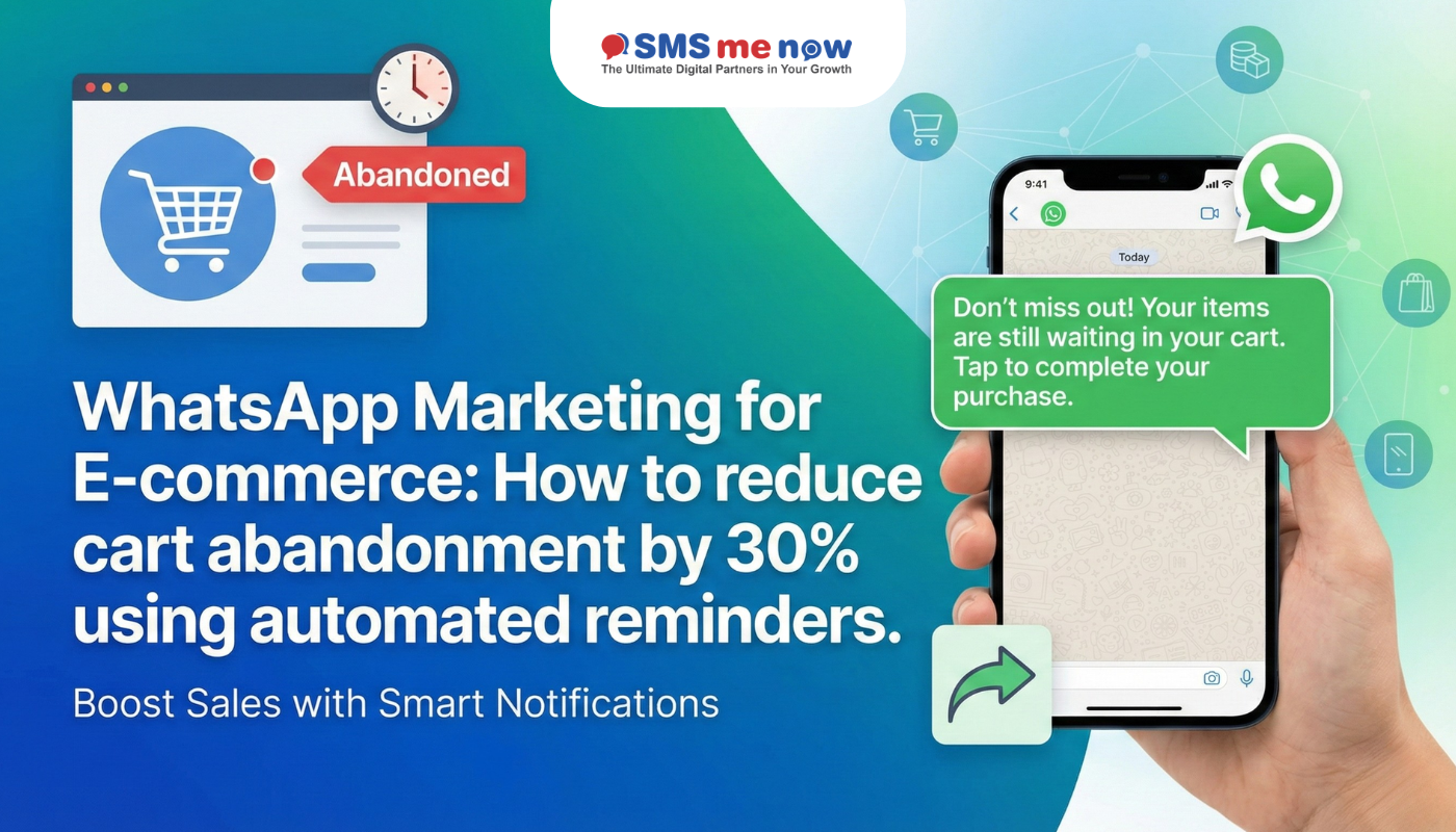 WhatsApp Marketing for E-commerce: How to Reduce Cart Abandonment by 30% Using Automated RemindersBlog Banner