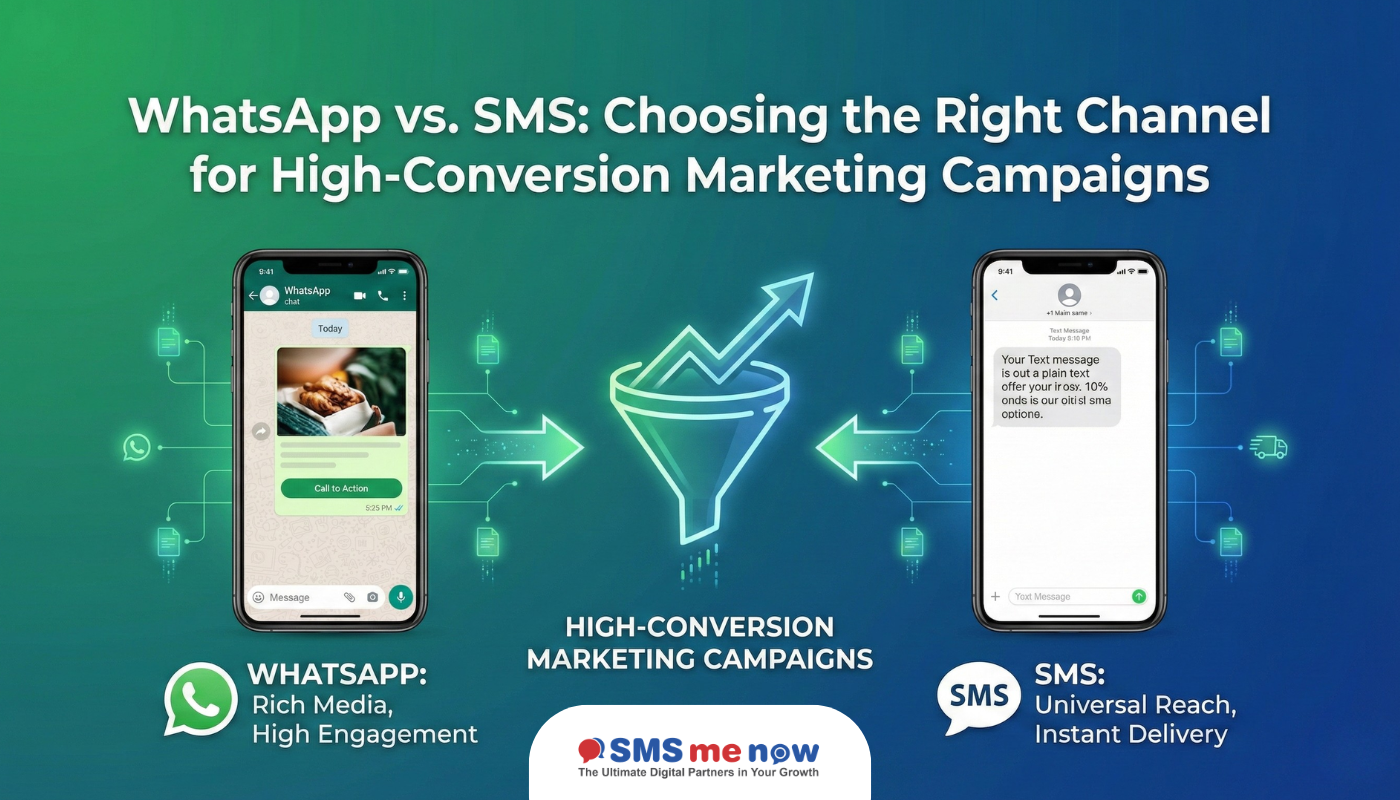 WhatsApp vs. SMS: Choosing the Right Channel for High-Conversion Marketing