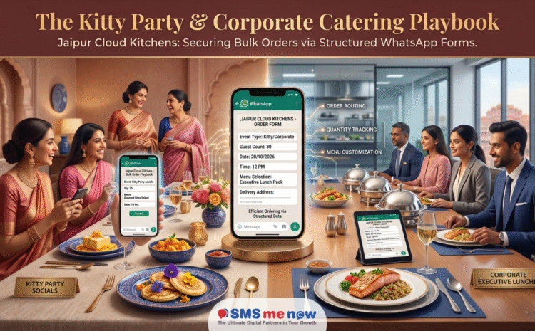 The Kitty Party & Corporate Catering Playbook: How Jaipur Cloud Kitchens Secure Bulk Orders via Structured WhatsApp Forms