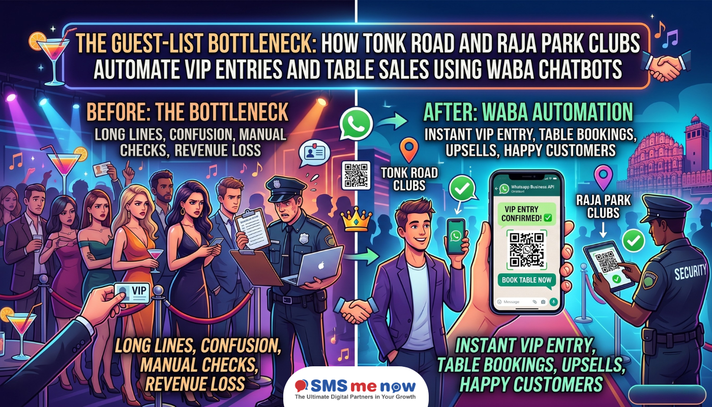 The Guest-List Bottleneck: How Tonk Road and Raja Park Clubs Automate VIP Entries and Table Sales Using WABA Chatbots