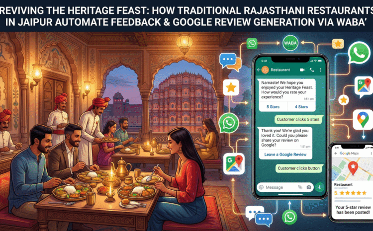 Reviving the Heritage Feast: How Traditional Rajasthani Restaurants in Jaipur Automate Feedback and Google Review Generation via WABA