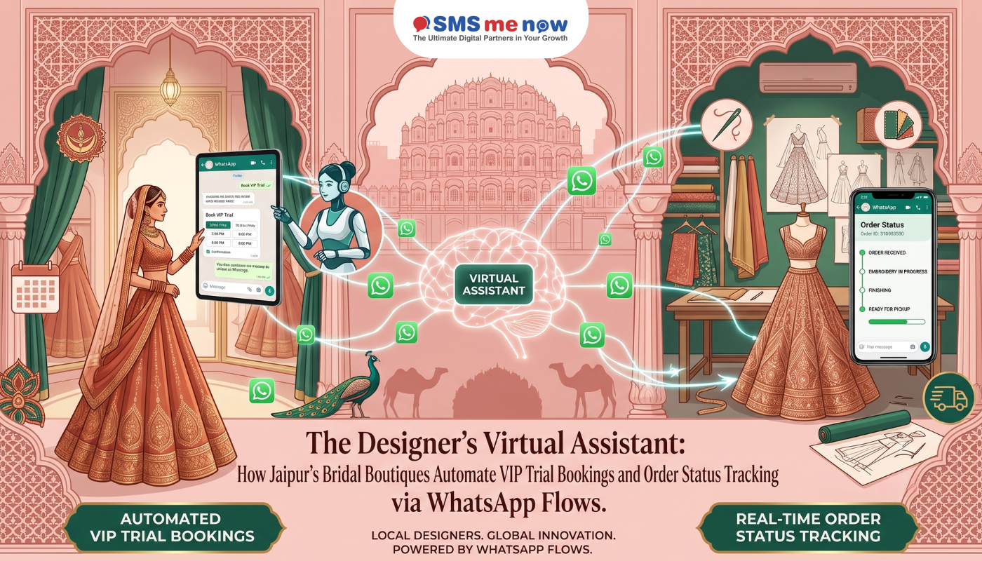 The Designer’s Virtual Assistant: How Jaipur’s Bridal Boutiques Automate VIP Trial Bookings and Order Status Tracking via WhatsApp Flows