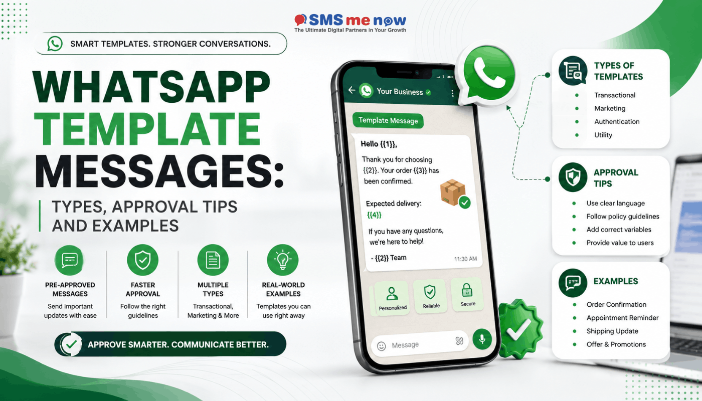 WhatsApp Template Messages: Types, Approval Tips and Examples