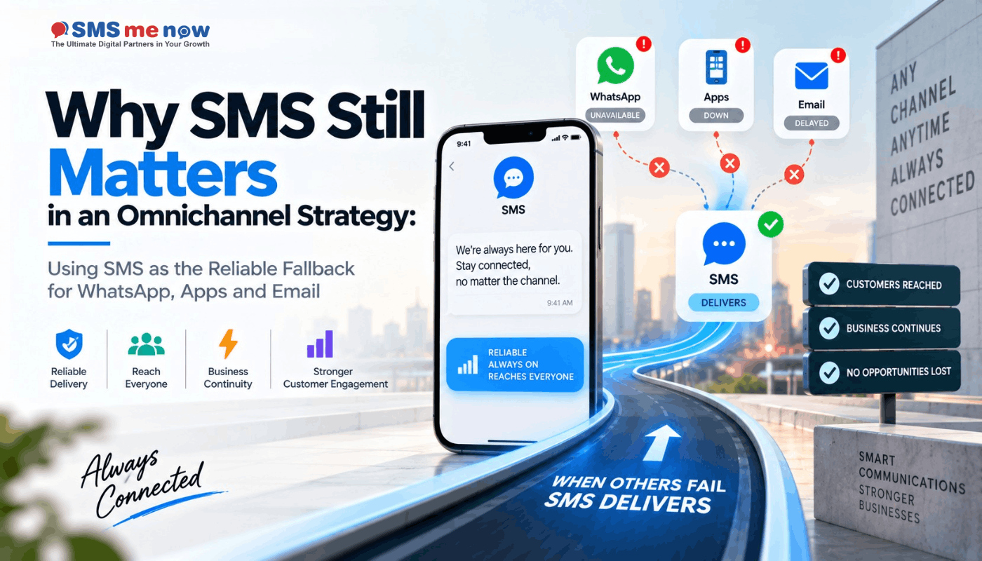 Why SMS Still Matters in an Omnichannel Strategy: Using SMS as the Reliable Fallback for WhatsApp, Apps and Email