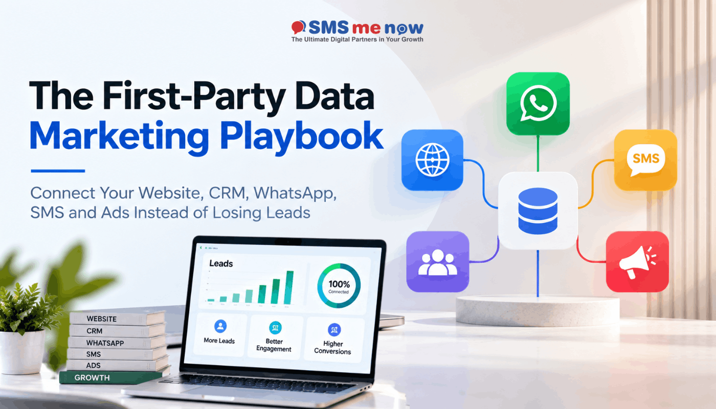 The First-Party Data Marketing Playbook: Connect Your Website, CRM, WhatsApp, SMS and Ads Instead of Losing Leads