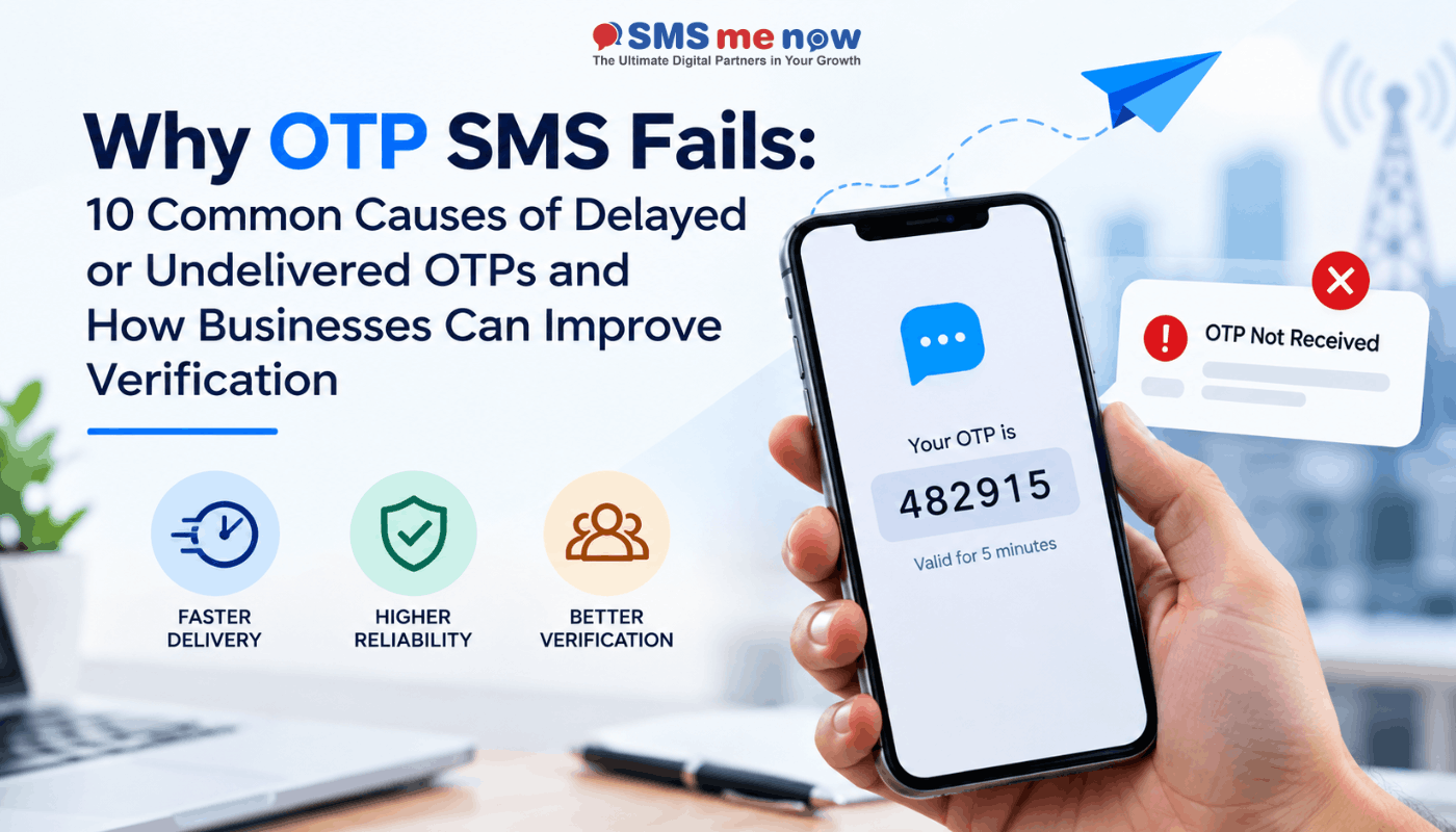 Why OTP SMS Fails: 10 Common Causes of Delayed or Undelivered OTPs and How Businesses Can Improve Verification