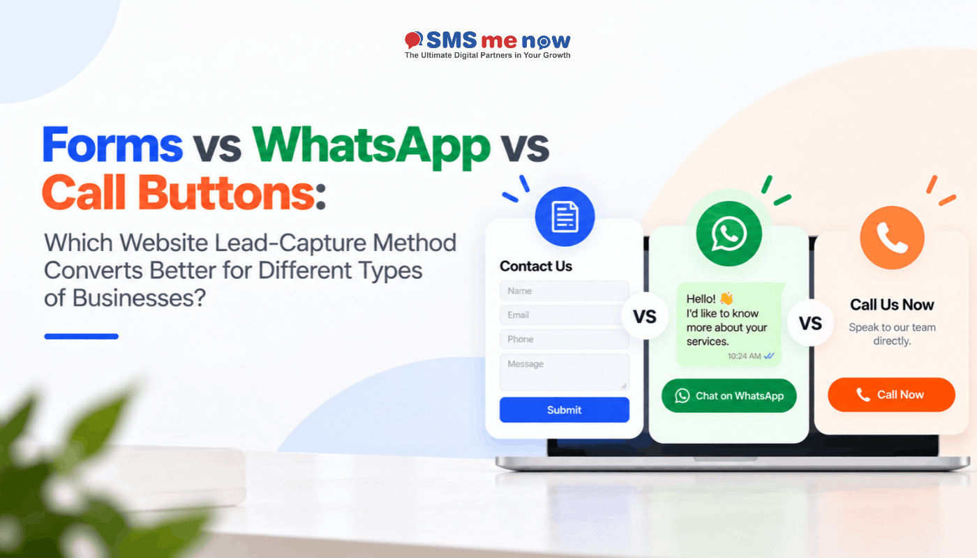 Forms vs WhatsApp vs Call Buttons: Which Website Lead-Capture Method Converts Better for Different Types of Businesses?