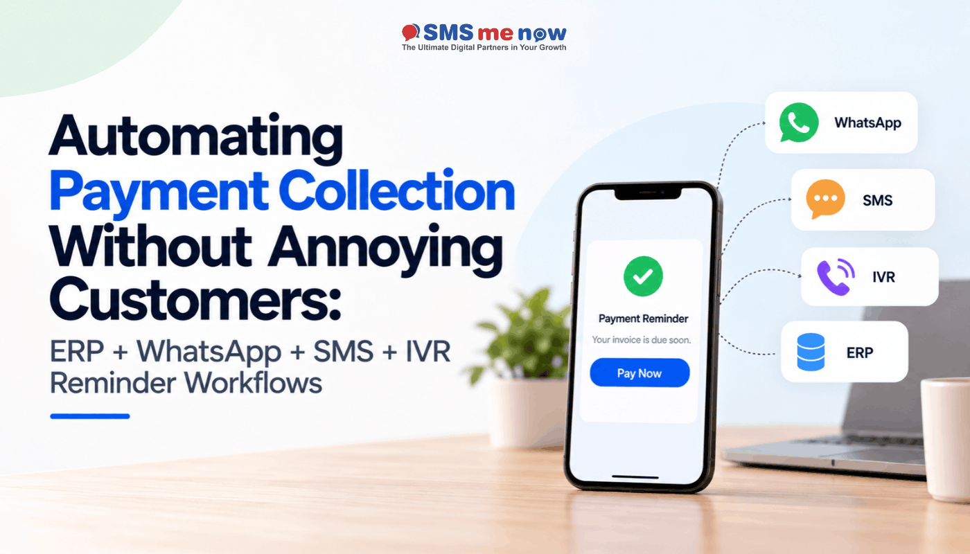 Automated Payment Collection Without Annoying Customers: ERP + WhatsApp + SMS + IVR Reminder Workflows